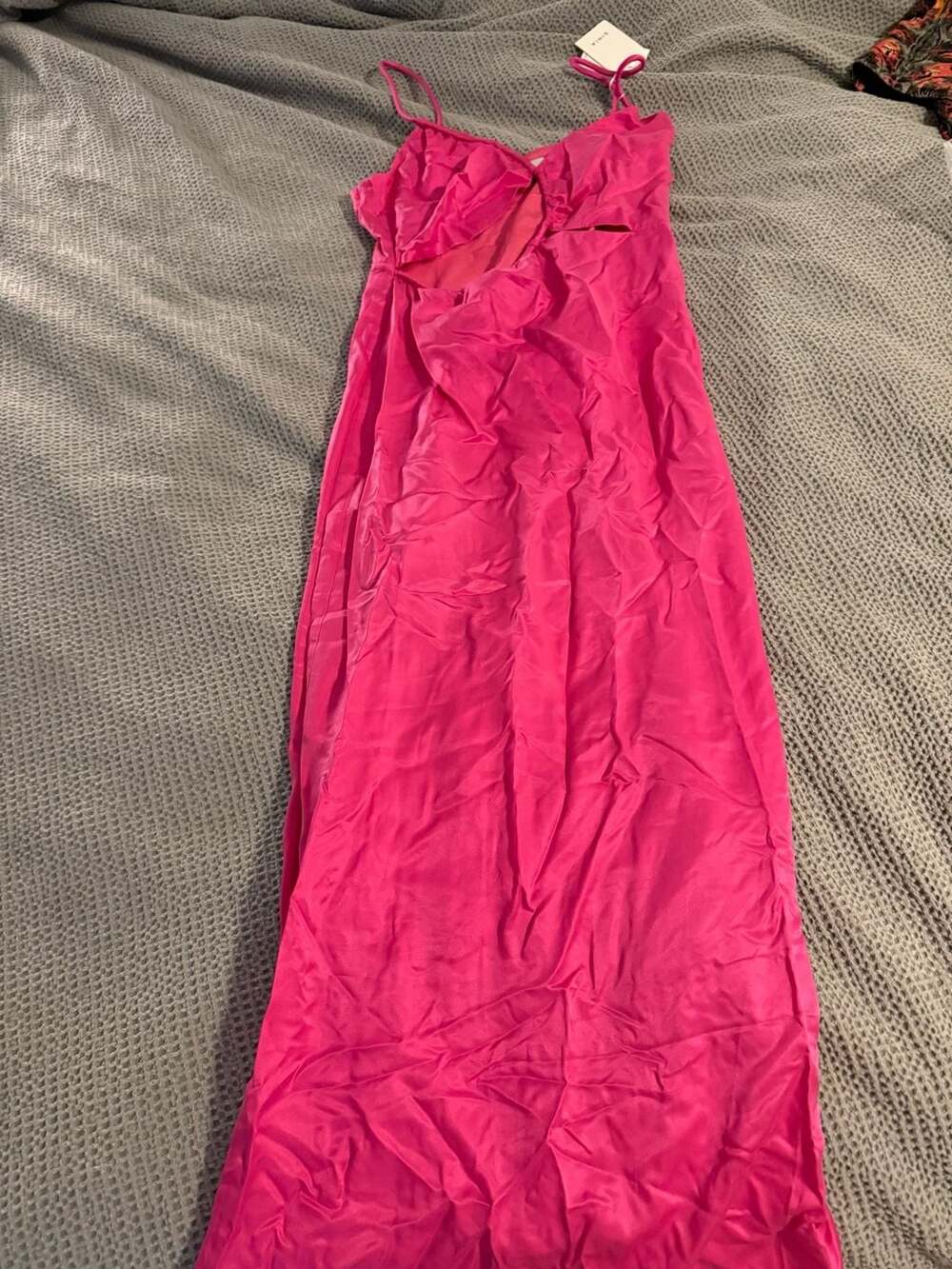 Ginia Selena Midi Dress Size XL Fuchsia